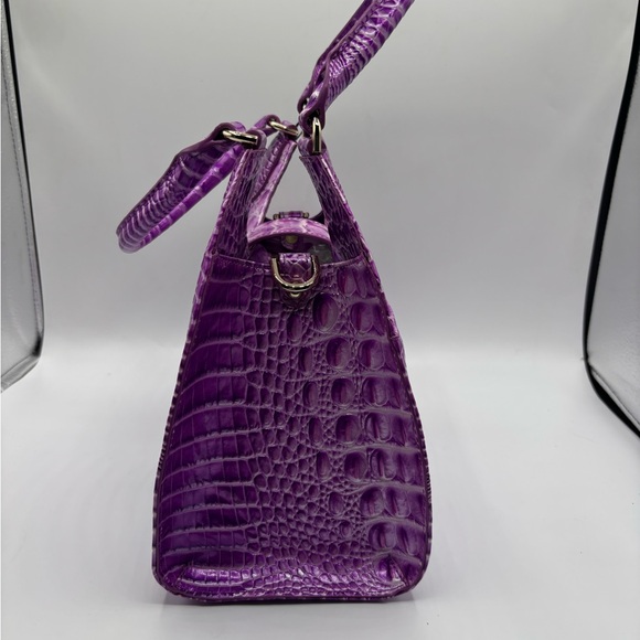 Brahmin Adrian Satchel Lilac Essence Melbourne Leather Bag - Picture 3 of 16